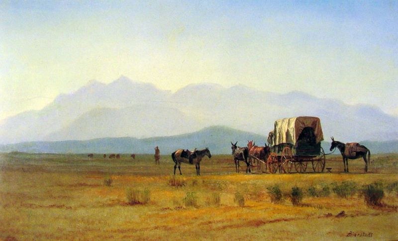 Albert Bierstadt Surveyor's Wagon in the Rockies